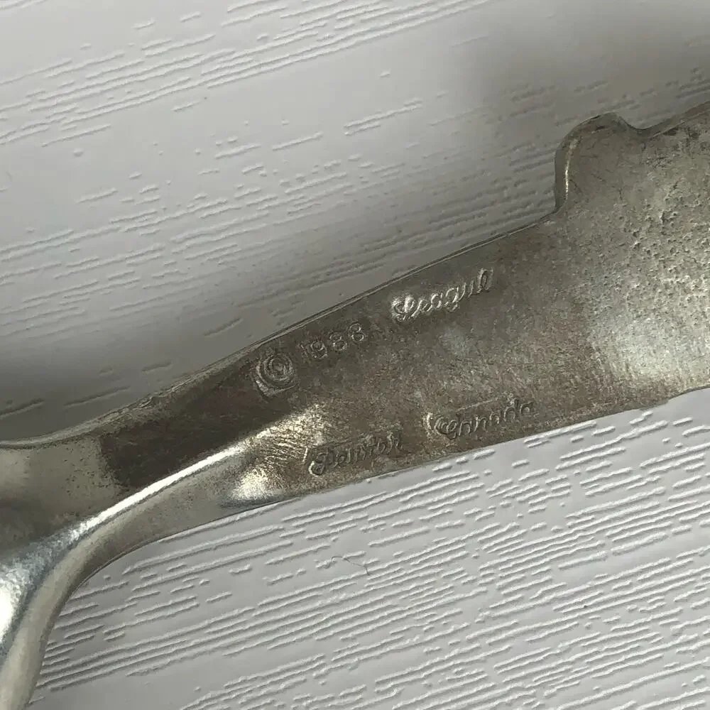 Vintage 1988 80s Seagull Pewter Bunny Rabbit Baby Spoon with original box